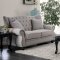 Ewloe Sofa CM6572GY in Light Gray Linen Fabric w/Options