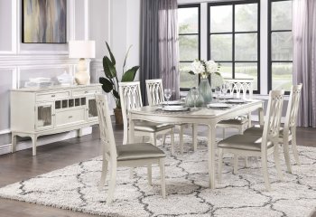 Emmeline 7Pc Dining Room Set 5707N in Silver by Homelegance [HEDS-5707N-Emmeline Set]