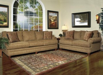 Oak Fabric Modern Sofa & Loveseat Set w/Options [CHFS-AC-9440-231-ShowcaseOak]