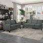 Roweena Sofa & Loveseat 1218DG in Dark Gray Fabric - Homelegance