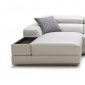 Pella Mini Sectional Sofa 5106A in White Leather by VIG