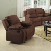 7191 Reclining Sofa in Brown Microfiber w/Options