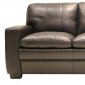 Dark Chocolate Full Leather Modern Living Room Sofa