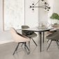 Mina Dining Table 193831 Gray Ceramic Top by Coaster