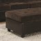 Mallory Sectional Sofa 505645 in Chocolate Fabric by Coaster