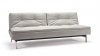 Dublexo Sofa Bed in Gray Fabric by Innovation w/Steel Legs