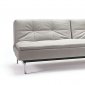 Dublexo Sofa Bed in Gray Fabric by Innovation w/Steel Legs