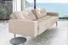 Dublexo Sofa Bed in Natural by Innovation w/Arms & Steel Legs