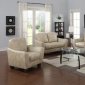 Fremont Sofa & Loveseat Set in Taupe Bonded Leather by Chintaly