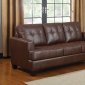 Samuel Sleeper Sofa 504070 in Dark Brown Leatherette by Coaster