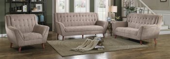 Erath Sofa 8244SD in Beige Fabric by Homelegance w/Options [HES-8244SD Erath]