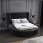 Luxus Velvet Bed in Black by Meridian w/Options