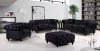 Chesterfield Sofa 662BL in Black Velvet Fabric w/Optional Items