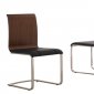 Lizz Dining Chairs Set of 2 in Black & Walnut by Whiteline