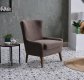 Canyon Accent Chair in Brown Fabric by Bellona