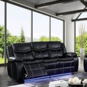 Sirius Power Motion Sofa CM6567 in Black Leatherette w/Options