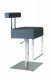 Black Vinyl Seat Set of 2 Swivel Barstool w/Stainless Steel Base