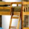 Honey Pine Finish Contemporary Kids Twin Bunk Bed