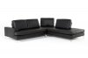 Voyager Sectional Sofa in Black Full Leather by VIG