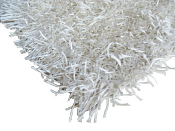 Modern White Shaggy Rug [GRRU-Shag-White]