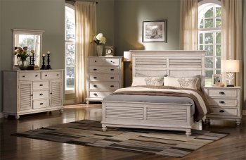 Lakeport Bedroom Set 5Pc 220 in Driftwood by NCFurniture [NFBS-00-220-Lakeport Driftwood]