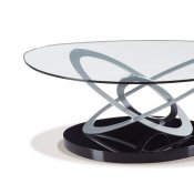 Glass Top & Metal Base Modern Coffee Table w/Options