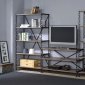 Jodie 91224 Wall Unit in Oak & Black by Acme