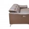 950 Power Reclining Sectional Sofa in Brown Leather by ESF