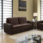 U1305 3Pc Sofa Set in Brown Fabric by Global w/Options