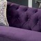 Antoinette Sofa SM2222 in Purple Fabric w/Options