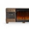 Max Electric Fireplace Media Console in Brown by Dimplex