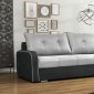 Sonia Sofa Bed in Gray & Black Fabric by Skyler Design