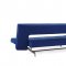 Wing Sofa Bed in Soft Sapphire Fabric by Innovation w/Steel Legs