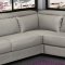 Gary Sectional Sofa in Ash Gray Italian Leather by J&M