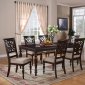 Zora Cherry Dining Room Set 7Pc in Espresso