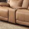 Wasola Motion Sofa 8414 in Brown Fabric by Homelegance w/Options