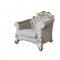 Vendome II Chair LV01331 in Ivory Fabric by Acme w/Options