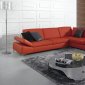 K8382 Sectional Sofa in Red Bonded Leather by VIG