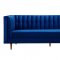 Sebastian Sofa TOV-S148 in Navy Velvet Fabric by TOV Furniture