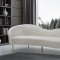 Ritz Sofa 659 in Cream Velvet Fabric by Meridian w/Options