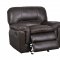 U8305 Motion Sofa in Seal Bonded Leather by Global w/Options