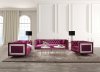 Heibero Sofa LV01400 in Burgundy Velvet by Acme w/Options