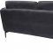 Poppy Sofa 690 in Grey Velvet Fabric by Meridian w/Options