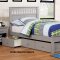 Carus 4Pc Youth Bedroom Set CM7904GY in Gray w/Options