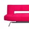 Red or Black Leatherette Modern Convertible Sleeper Sofa