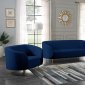 Lavilla Sofa 611 in Navy Velvet Fabric by Meridian w/Options