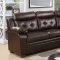 3022 Sectional Sofa in Espresso Faux Leather