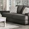 Adrian Sofa SM9102 in Charcoal Chenille Fabric w/Options