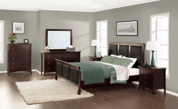 Princeton Twilight Cherry Finish 5Pc Bedroom Set w/Options [LSBS-Princeton]