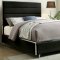 Gillian Bed CM7262BK in Black & Chrome Accents